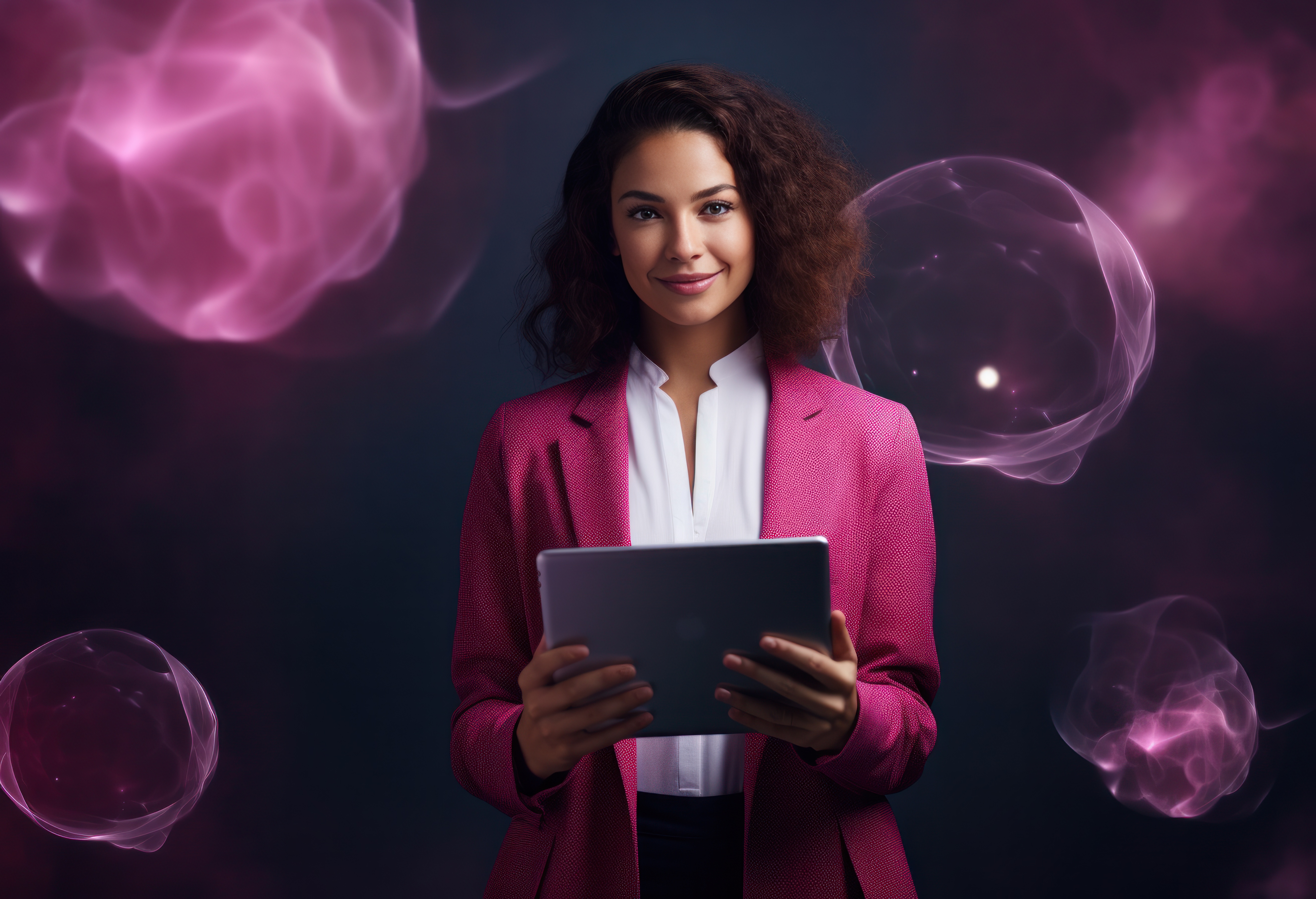 Mulher usando computador